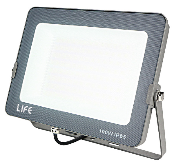 FARETTO LED GRIGIO  IP 65 100W 220V 4000K 8500LM