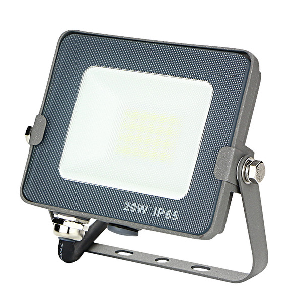 FARETTO SLIM GRIGIO IP65, LED FA4, 20W, 110°,3000K, LM1600