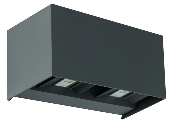 APPLIQUE a LED CUBO2, IP65, 220Vac, 20W, TRICOLOR, 1000LM,