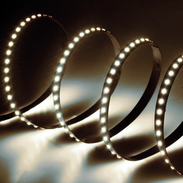 Striscia 128LED/m, 2835 IP20, 24V 10,8W/m, L.Fredda 6500K±5%, 1400lm/m, CRI90
