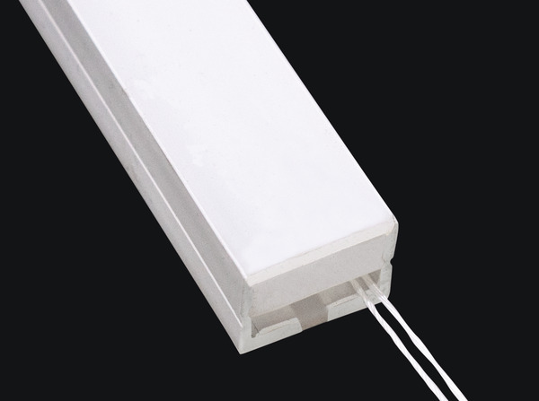 LIF-16LTP7212KS - KIT Profilo in SILICONE da 5,0m a Parete, Inc. 12mm (20x14), Schermo Satinato 10Staffe 2Tappi