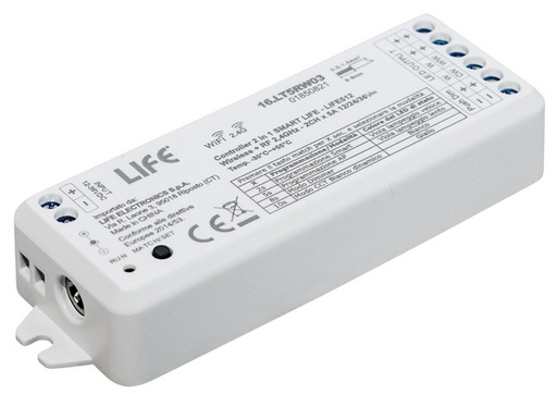 [LIF-16LT5RW03] Controller 2in1SmartLIFE Android/iOS Wirel. 2,4ghz 2chx5A