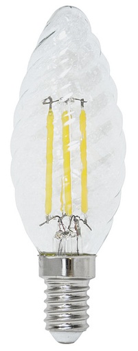 [LIF-39920112C3] LAMP.LED C.TORTIGLIONE ST35 Filament Trasp,E14, 4W,470LM