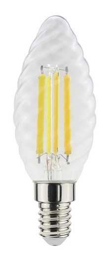 [LIF-39920113C1] LAMP.LED C.TORTIGLIONE ST35 Filament Trasp, E14, 6W 806LM