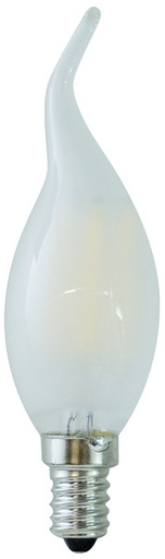 [LIF-39920123CS] LAMPADA LED C.FIAMMA CF35,Filament Frost, E14, 6W 2700K