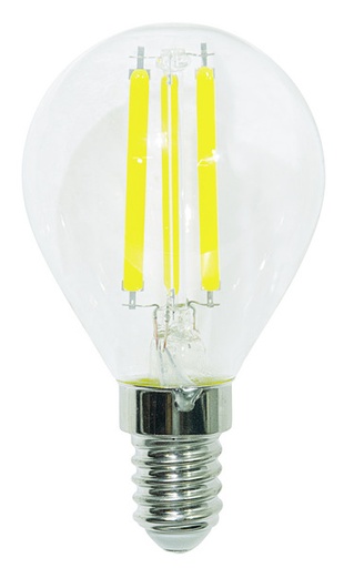 [LIF-39920256C27] LAMPADA LED 45GT TRASP.4W  E14 FILAM.300° 2700°K 400Lm