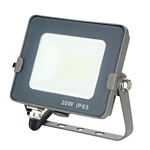 [LIF-399FA402N] FARETTO SLIM GRIGIO IP65, LED SMD Serie FA4, 20W, 110°,4000K