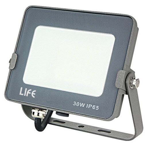 [LIF-399FA403C] FARETTO SLIM GRIGIO IP65, LED SMD Serie FA4, 30W, 110°,3000K