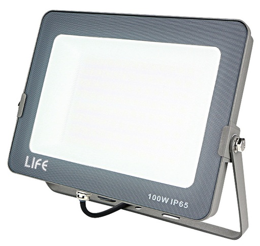 [LIF-399FA410N40] FARETTO SLIM GRIGIO IP65, LED SMD Serie FA4, 100W, 110°4000K