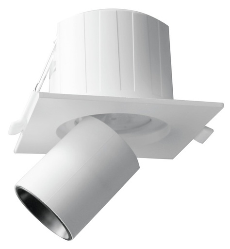 [LIF-399PL1306WCFN] PUNTO LUCE QUADRATO DA INCASSO ESTRAIBILE, IP20, 220Vac, 6W,