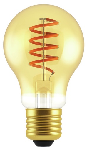 [LIF-39922040C] LAMPADA LED A60 serie Soft Filament Ambra, E27, 3W, FA320°,2200K,220Vac,LM150,CRI80,60*108mm,