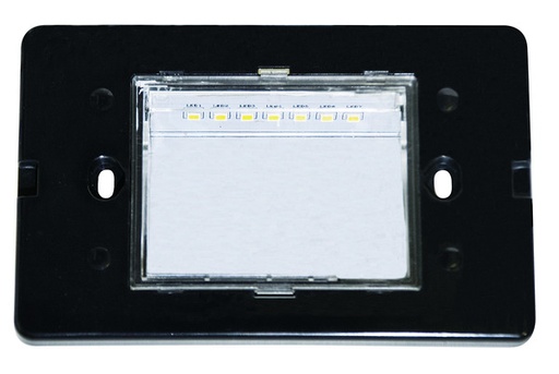 [LIF-399PL5030CFN] PUNTO LUCE SEGNA PASSO PER SCATOLA 503 DA INCASSO E DA CARTONGESSO, IP65, 220Vac, 2W, TRICOLOR 100LM, CRI80, 13*8.5*3cm