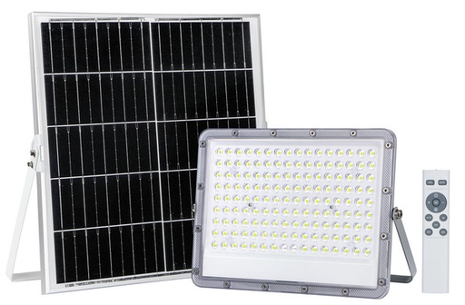 [LIF-399FB2300F] LIF-399FB2300F - PROIETTORE LED FB2-300, IP65, 90°,6500K, LM3400, CRI70, Dimmerabile,P.Solare 30W, Batt.30Ah, 348x255,9x29,4mm