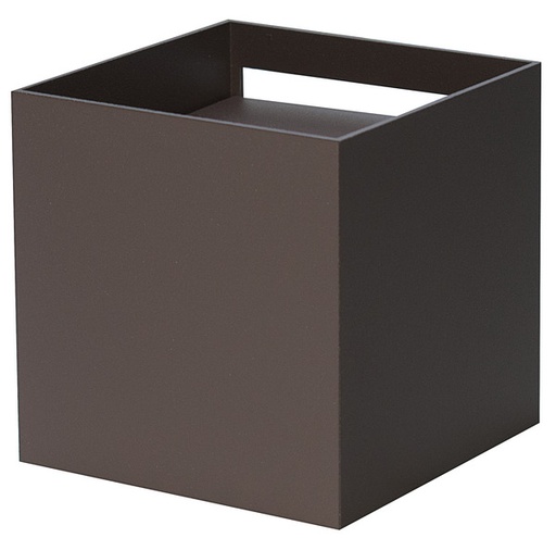 [LIF-399PL3028BCFN] APPLIQUE a LED CUBO MAX, IP65, 220Vac, 20W, TRICOLOR, 1000LM, CRI80, 120x120mm, Allum. Brown
