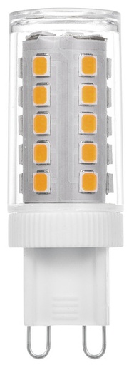 [LIF-39931266C] LAMPADA LED G9, 4.8W, FA300°, 3000K, 220Vac, LM650, CRI80, 18.5*55.5mm, classe D