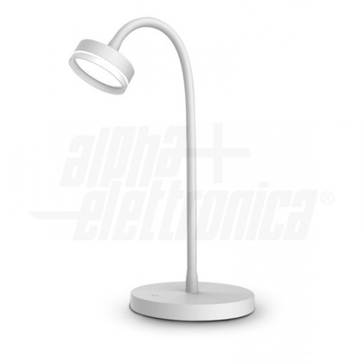 [ALP-JO382B] Lampada da tavolo regolabile a Led con corpo snodato ed interruttore Touch - Bianca 4,8W